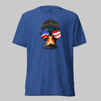 True Royal triblend t-shirt with a bold mallard head wearing flag-lens sunglasses—because some folks don’t wait to be told it’s time to lead.