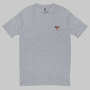 Front of Drake Edition T-Shirt in white with deer logo and the words Hunt Fearless.