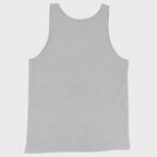 Back of Embrace the Broken Tank Top in Athletic Grey, blank with no graphics or text.