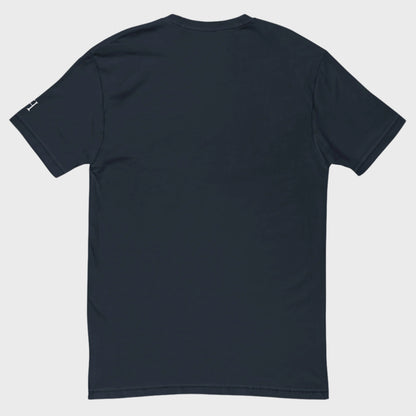 Back of Embrace the Broken T-Shirt in Midnight Navy, blank with no graphics or text.