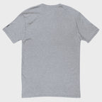 Back of FH Fitted Performance T-shirt in Heather Grey, blank with no graphics or text.