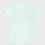 Back of FH Fitted Performance T-shirt in Light Blue, blank with no graphics or text.