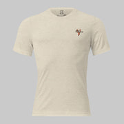 Front of Skull of the Beast T-Shirt in Oatmeal with deer logo and the words Hunt Fearless.
