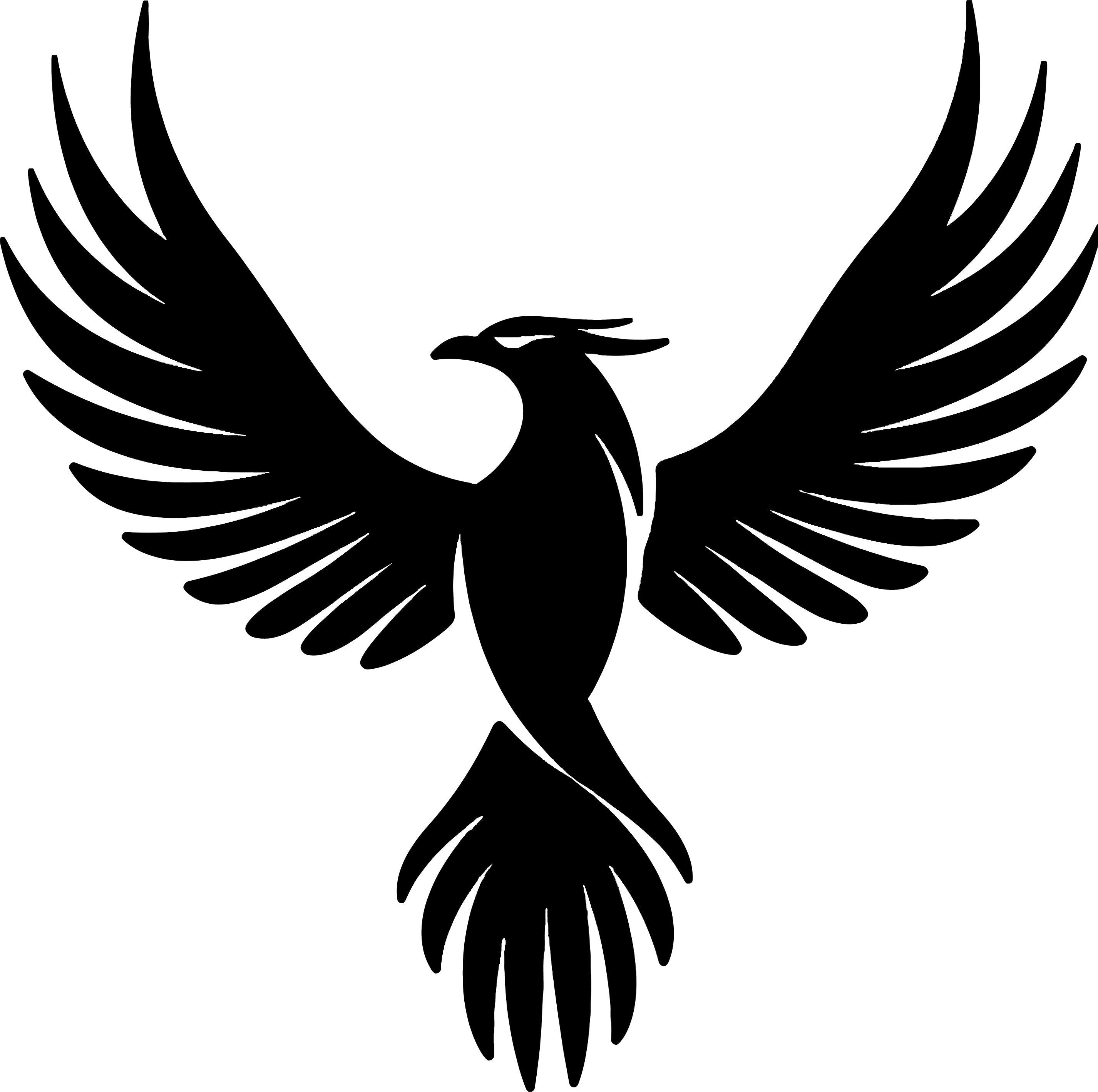 Fearless Harbor Phoenix Logo in Black.