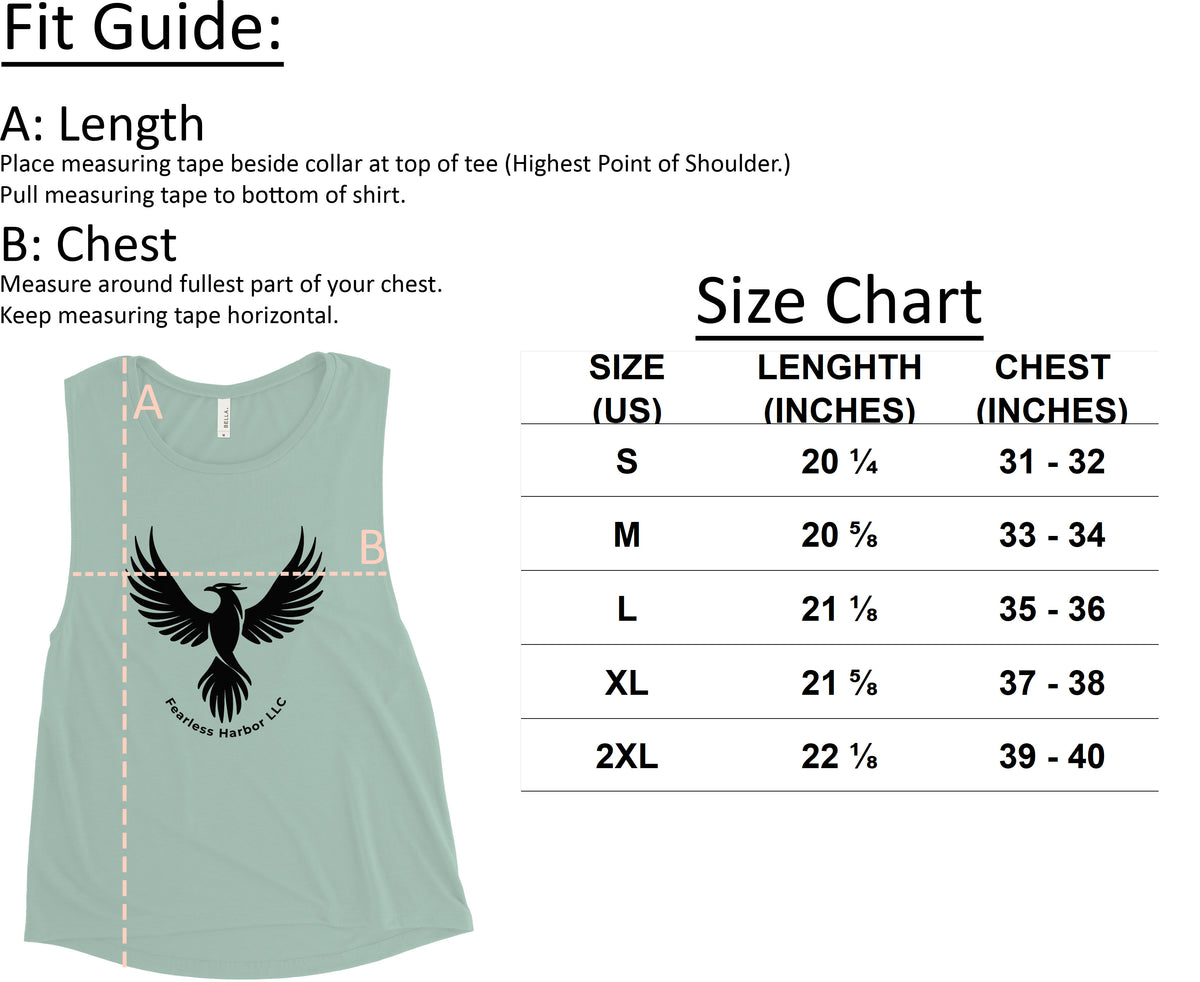 Women's Bear Edition Tank size chart