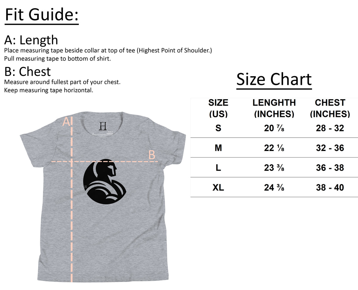 Boys' Camper Bigfoot Tee size chart