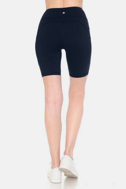 Leggings Depot Full Size High Waist Active Shorts