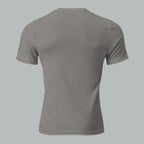Back view of Fearless Harbor Men's Duck Head Tee in Grey, showcasing tri-blend outdoor style.