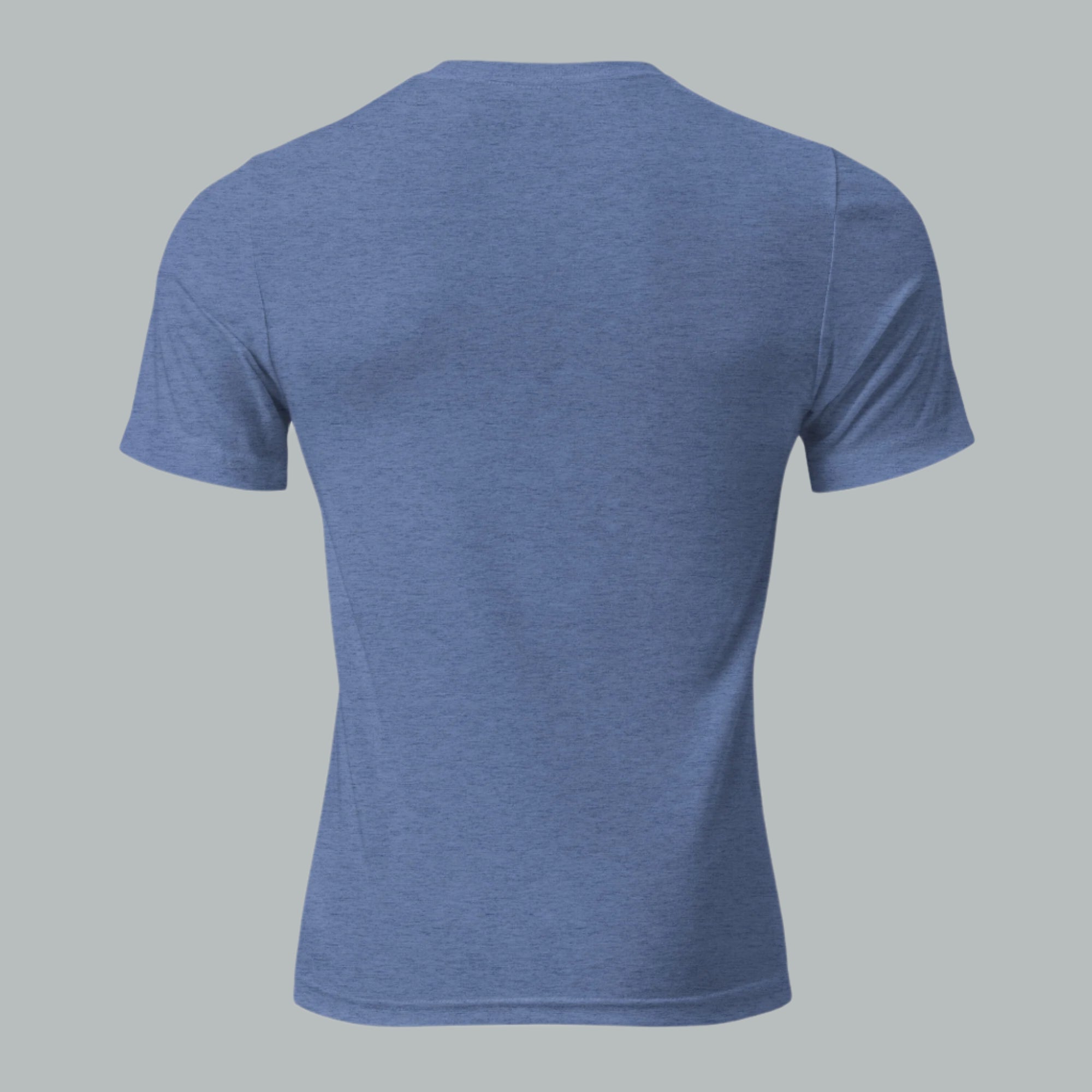 Back view of Men’s Utah Mammoth Bow Hunting Tee in blue, emphasizing versatile design for adventurers.