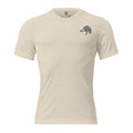 Men's Migration Lines Goose Tee in Oatmeal Triblend with Public Marsh chest emblem