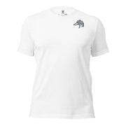 Men's Drift Line Goose Tee in Solid White Blend with Public Marsh chest emblem