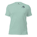 Men's Drift Line Waterfowl Tee in Heather Prism Dusty Blue with Public Marsh chest emblem