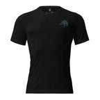 Men's First Light Crew Waterfowl Tee in Solid Black Triblend with Public Marsh chest emblem