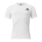 Men's Migration Lines Goose Tee in Solid White with Public Marsh chest emblem