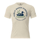 Men's Public Marsh Syndicate Tee in Oatmeal Triblend with Public Marsh chest emblem