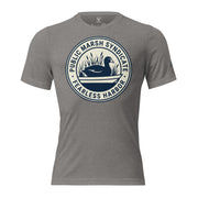 Grey triblend Public Marsh Syndicate waterfowl tee with coot chest emblem